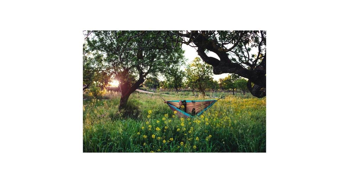 AmazonasSilk Traveller XL Mountain hangmat  (Bruin/turquoise)