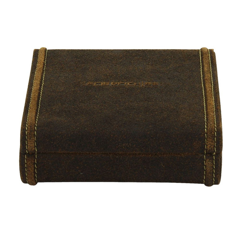 Ecrin 9 boutons de manchettte, Cubano V2, cuir marron havane