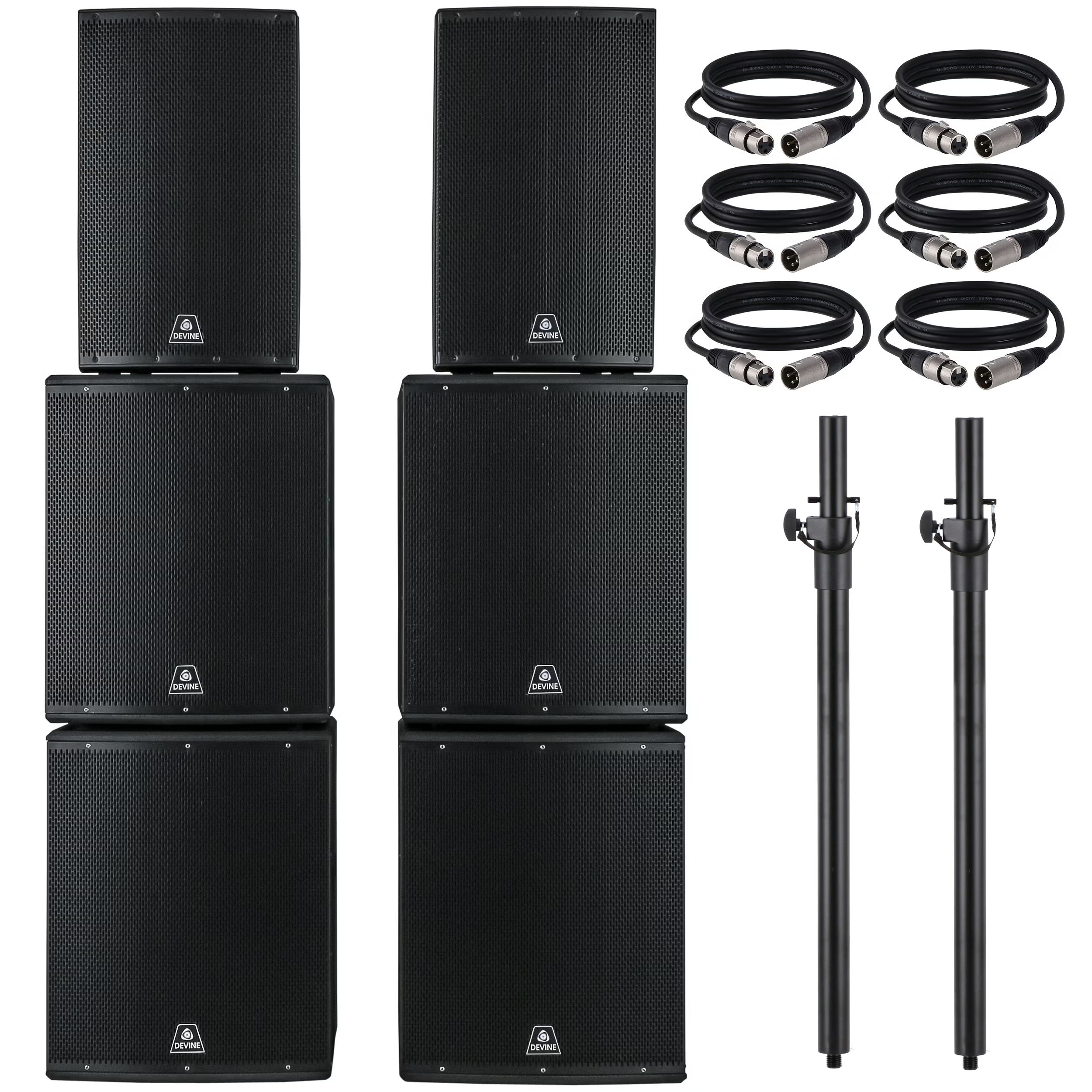 Devine Onyx 15A (2x) + 18SA (4x) set