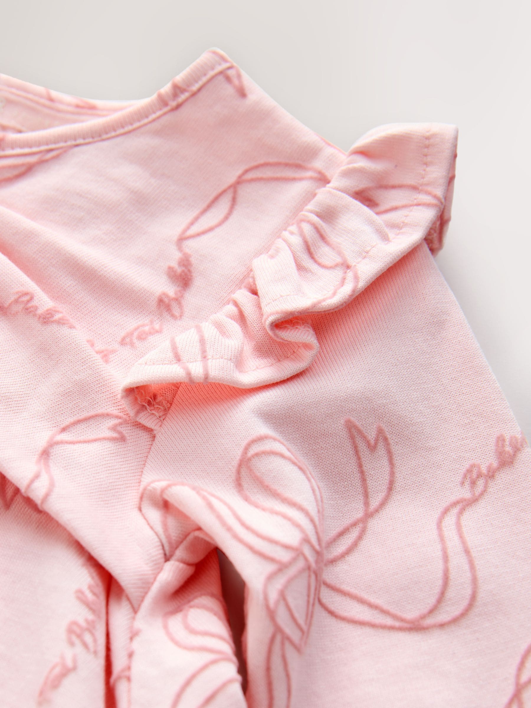 Roze - Baker by Ted Baker jersey-jurk met ruches