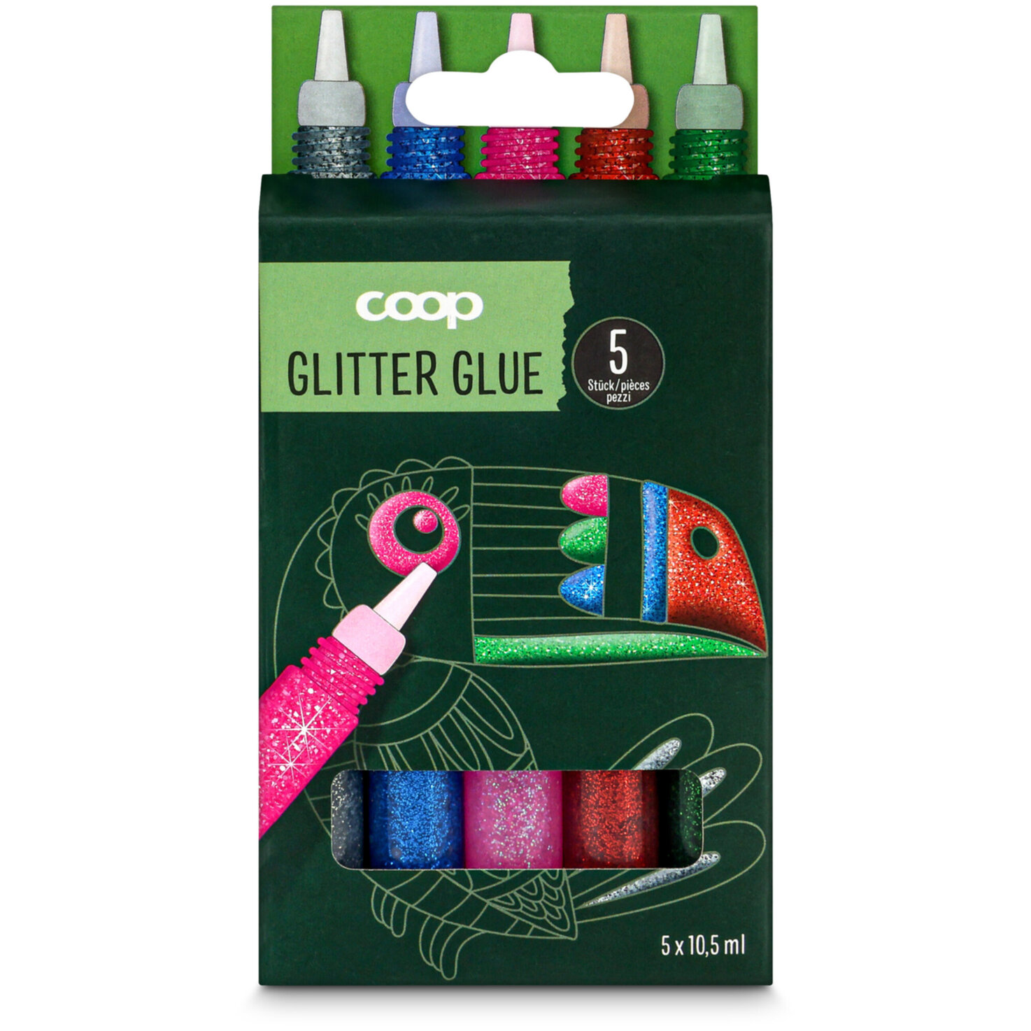 Glitter Glues 5 Stück