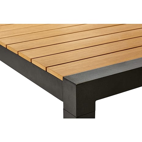 Canberra udtræksbord 100x 205/275 cm. Teak look