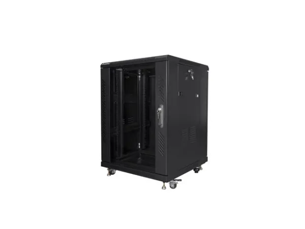 Lanberg - Rack kabinet - sort, RAL 9004 - 15U - 19