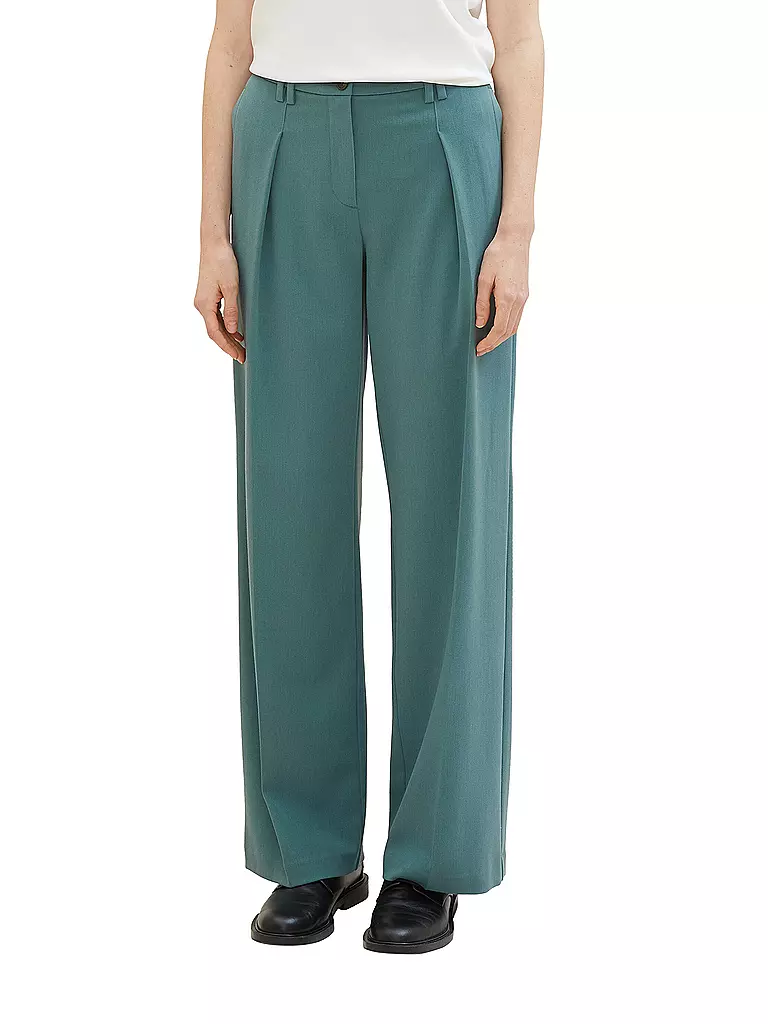 TOM TAILOR Marlenehose grün