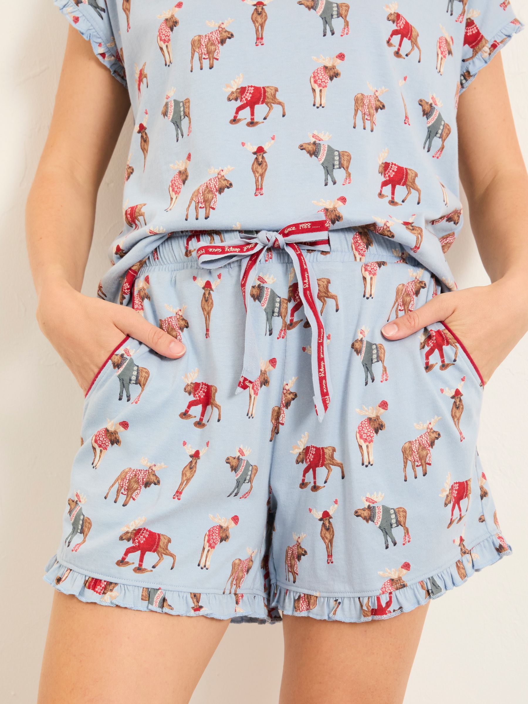 FatFace Shelter Moose Jersey Pyjama Set