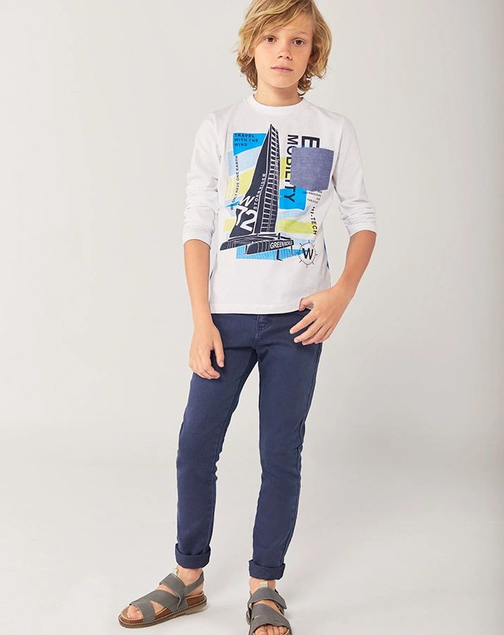 Langarmshirt SEASIDE in weiß