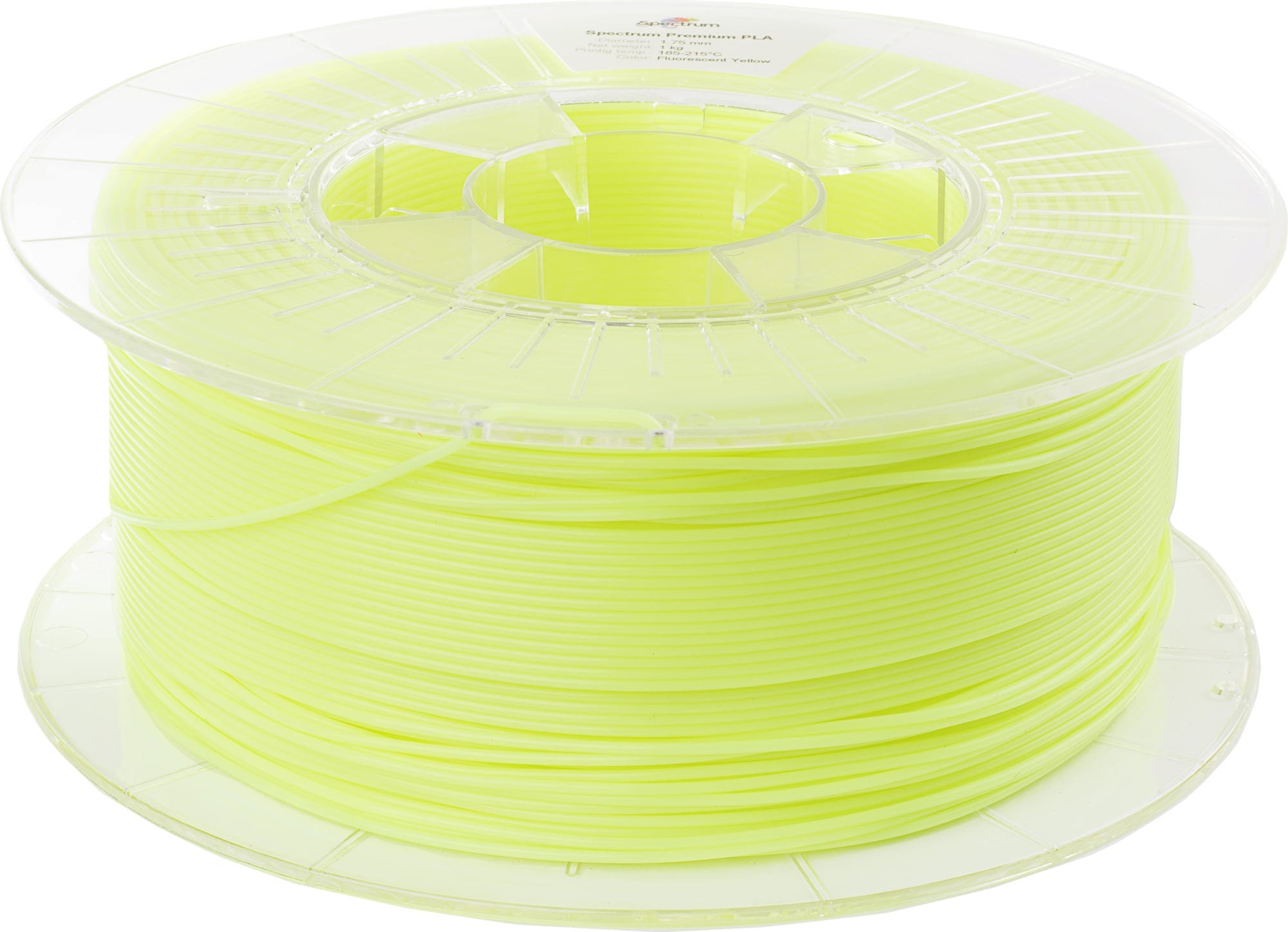 Spectrum  PLA Premium Fluorescent Yellow, 1,75 mm / 1000 g    Verzugsfreies PLA in guter Qualität