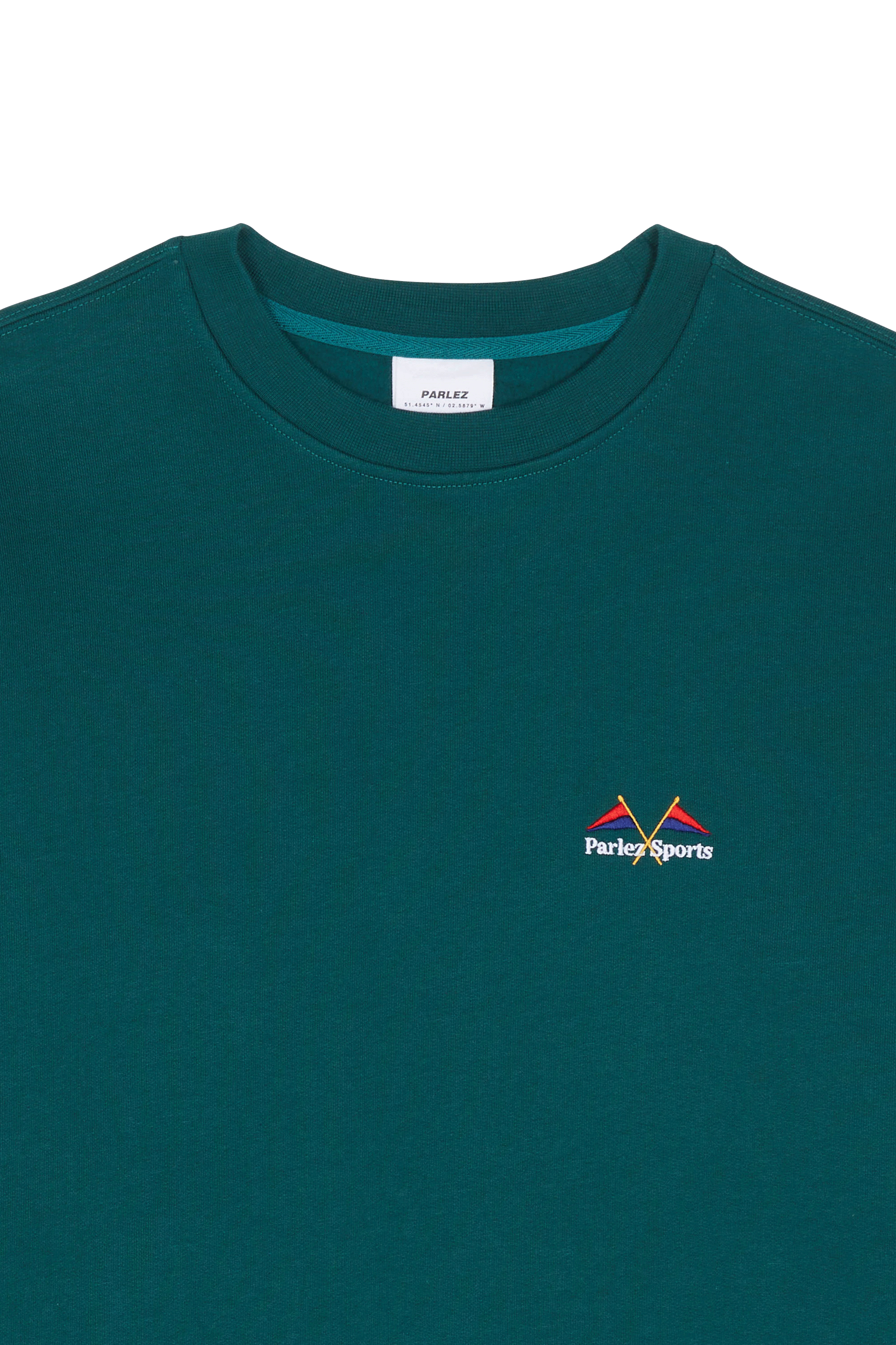 PARLEZ Sweatshirt Yard Crew Deep Green Vert