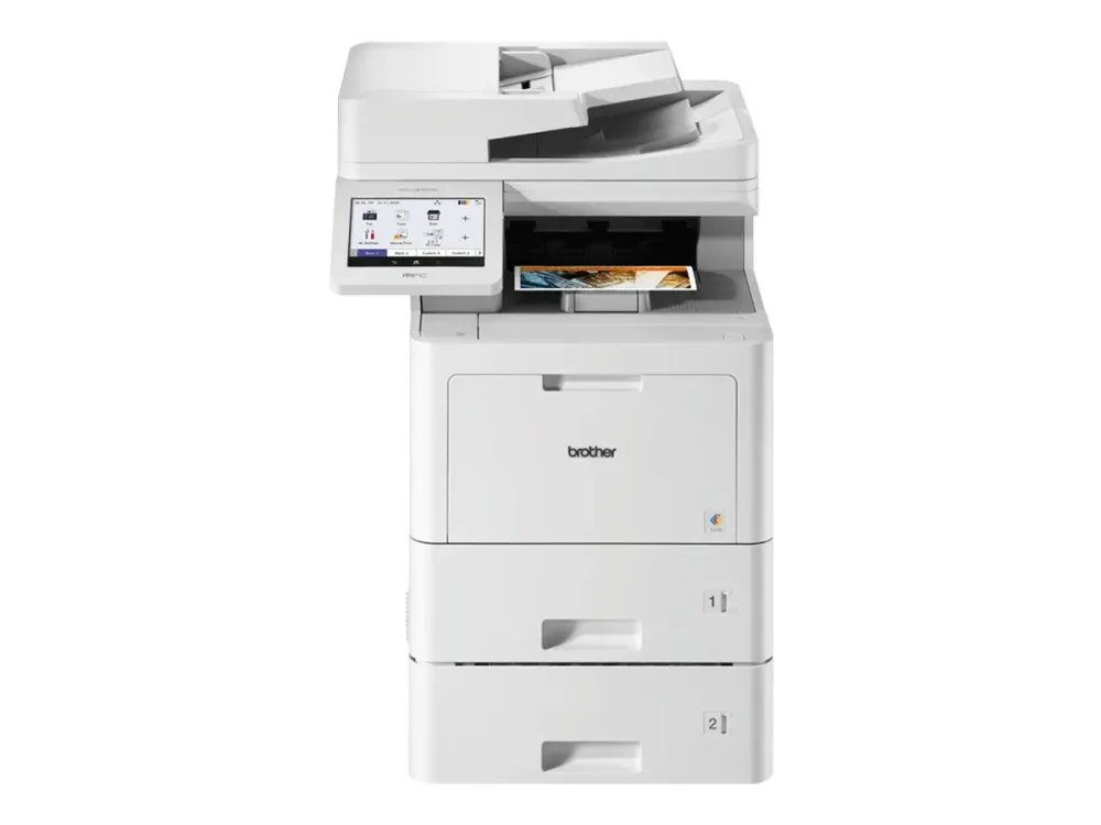 Brother MFC-L9670CDNT - Multifunktionsprinter - farve - laser - A4/Legal (medie) - op til 40 spm (kopiering) - op til 40 spm (udskriver) - 1120 ark - 33.6 Kbps - Gigabit LAN, USB 2.0, USB 2.0 vært, NFC