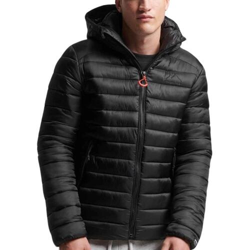Superdry - HOODED FUJI SPORT PADDED JKT Negro