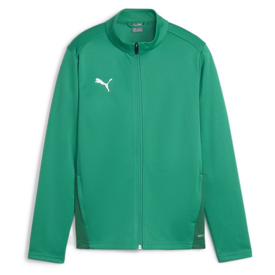 PUMA Veste d'Entraînement teamGOAL - Vert/Blanc Enfant