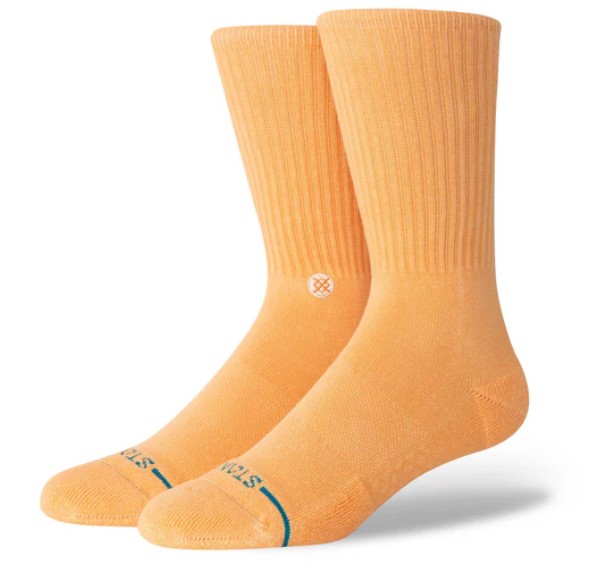 Stance Icon Washed Crew Peach M