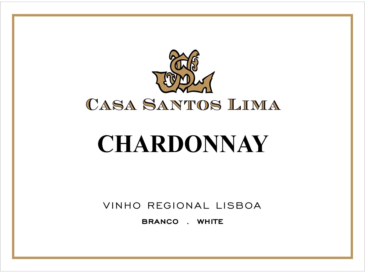VINHO BRANCO CASA SANTOS LIMA CHARDONNAY REGIONAL LISBOA 0.75L