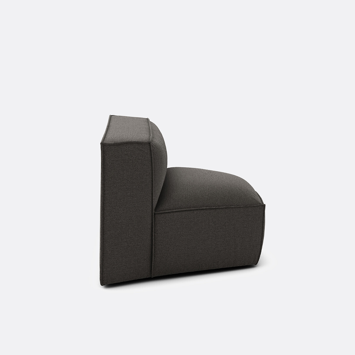 LA REDOUTE INTERIEURS<br>Canto aberto modular, tecido texturizado, Seven