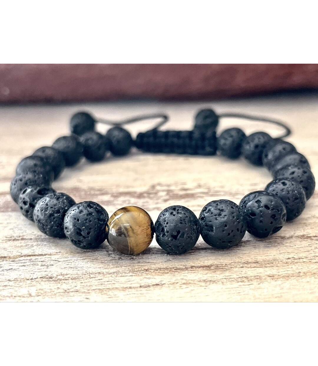 Bracelet force en basalte et ODT