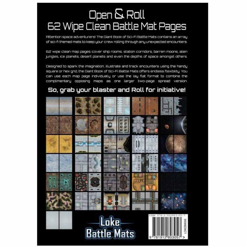 Livre Plateau de Jeu : Giant Book of Sci-Fi Battle Mats (A3)