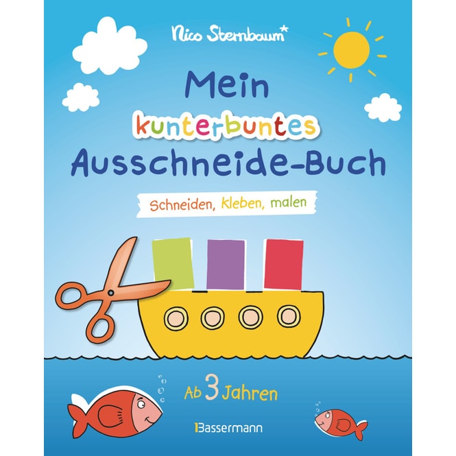 Mein kunterbuntes Ausschneide-Buch - Schneiden, kleben, malen
