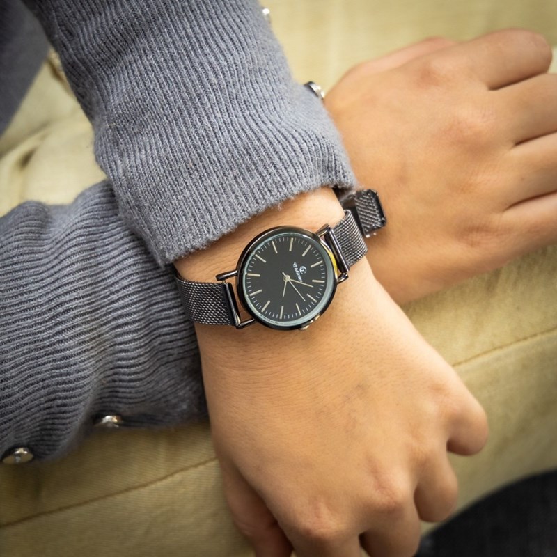 Montre Femme CHTIME bracelet Acier Noir