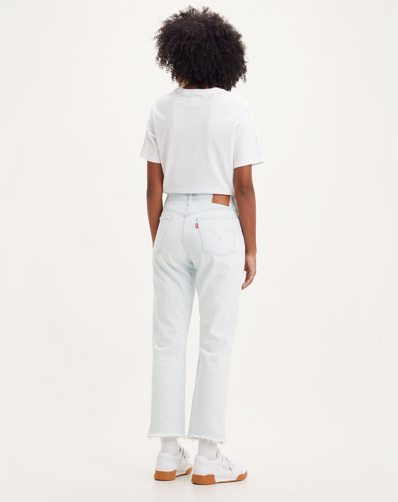 Levi's® Jean 501 Crop taille haute bleu clair