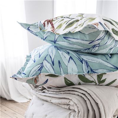 Linge de lit oiseaux et feuillage - BECQUET CRÉATION