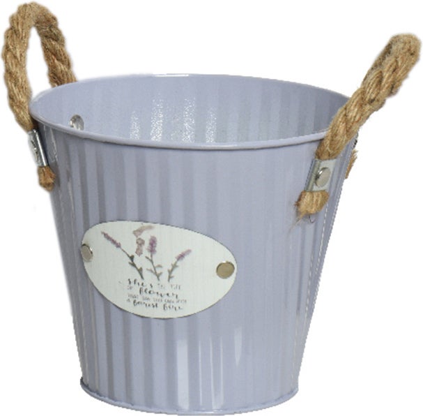 Decoris bloempot Yara paars D 20 H 17 cm