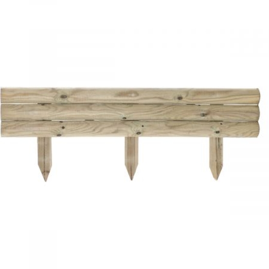 Bordure droite - Retenue de terre Traverse en bois - 110xH.40 cm