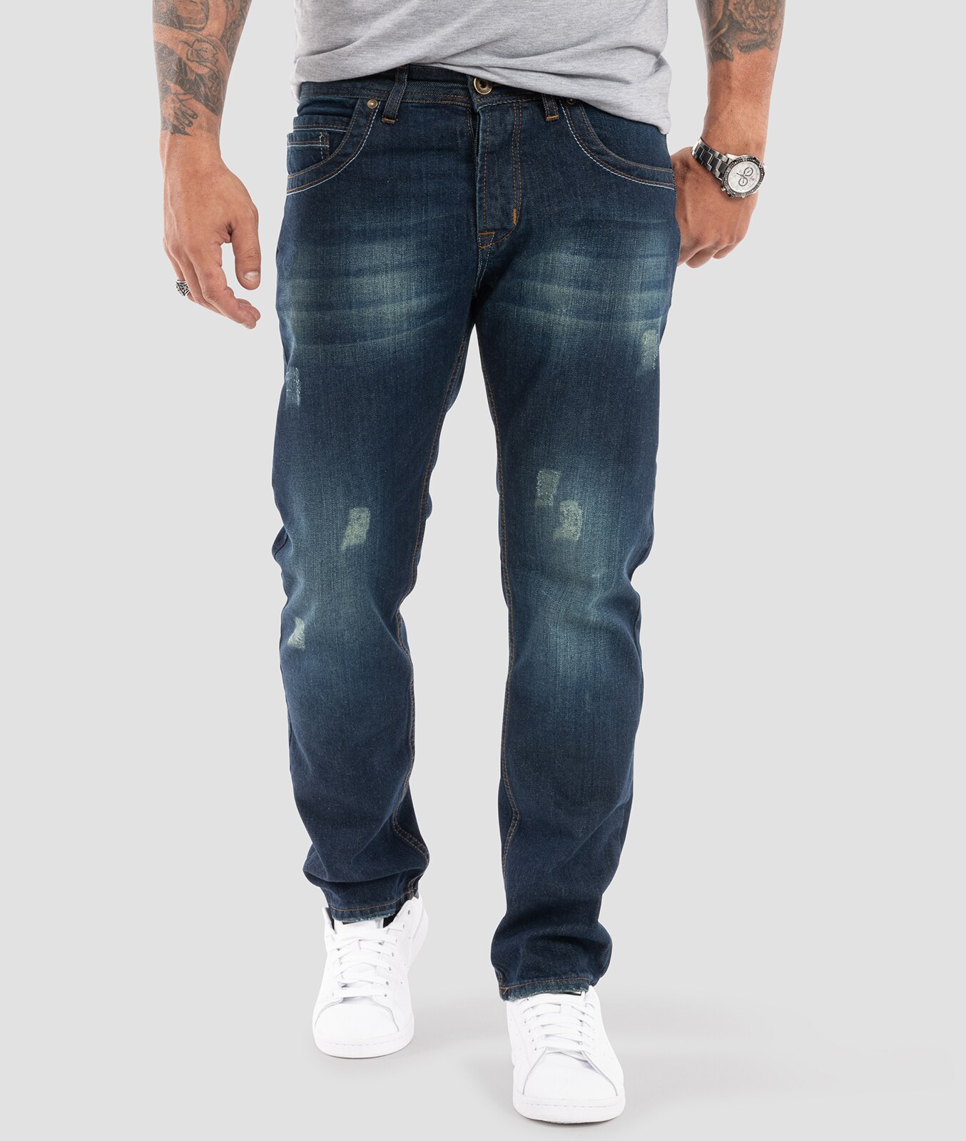 Rock Creek Jeans Comfort Fit Used-Look