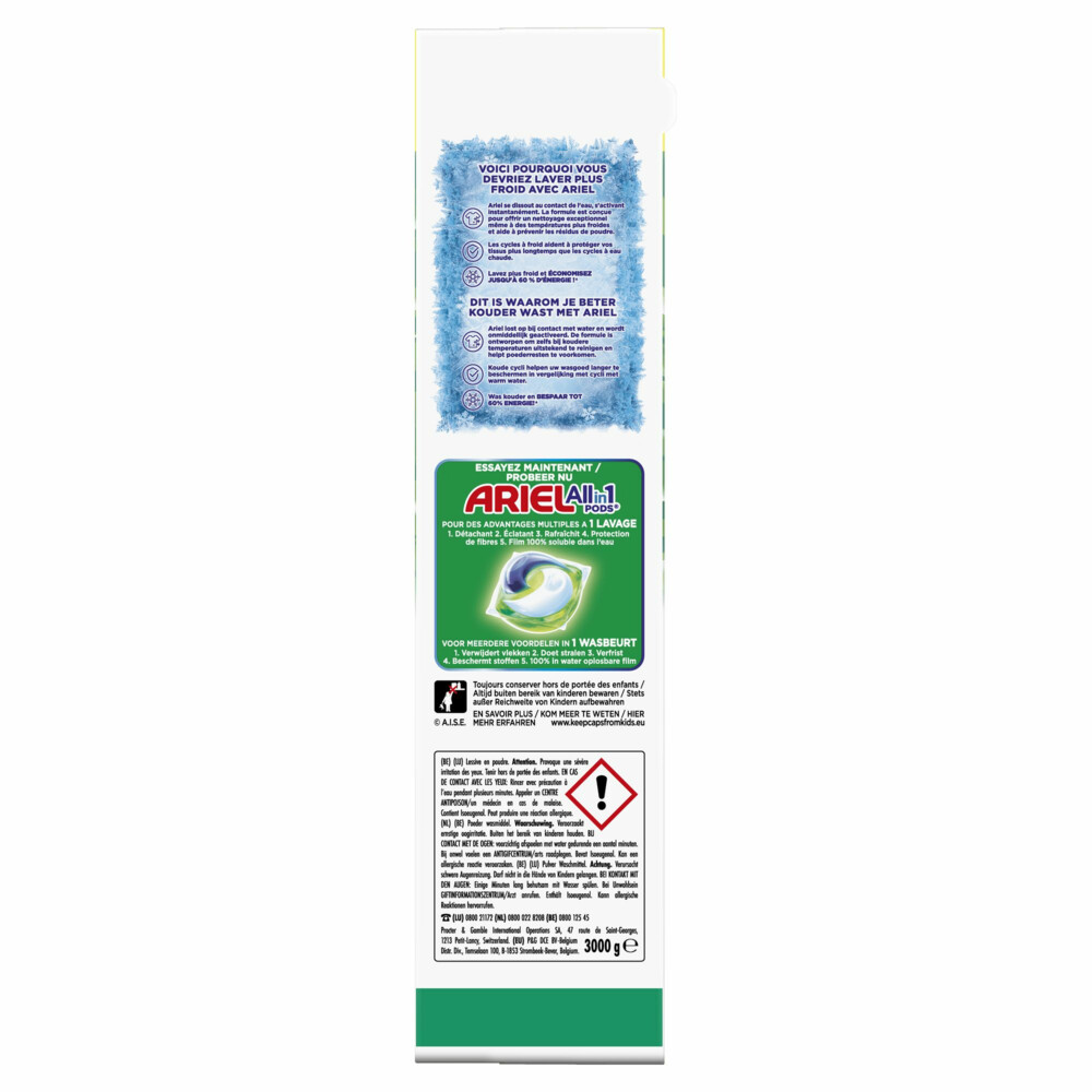 3x Ariel Waspoeder Original 50 Wasbeurten3 kg