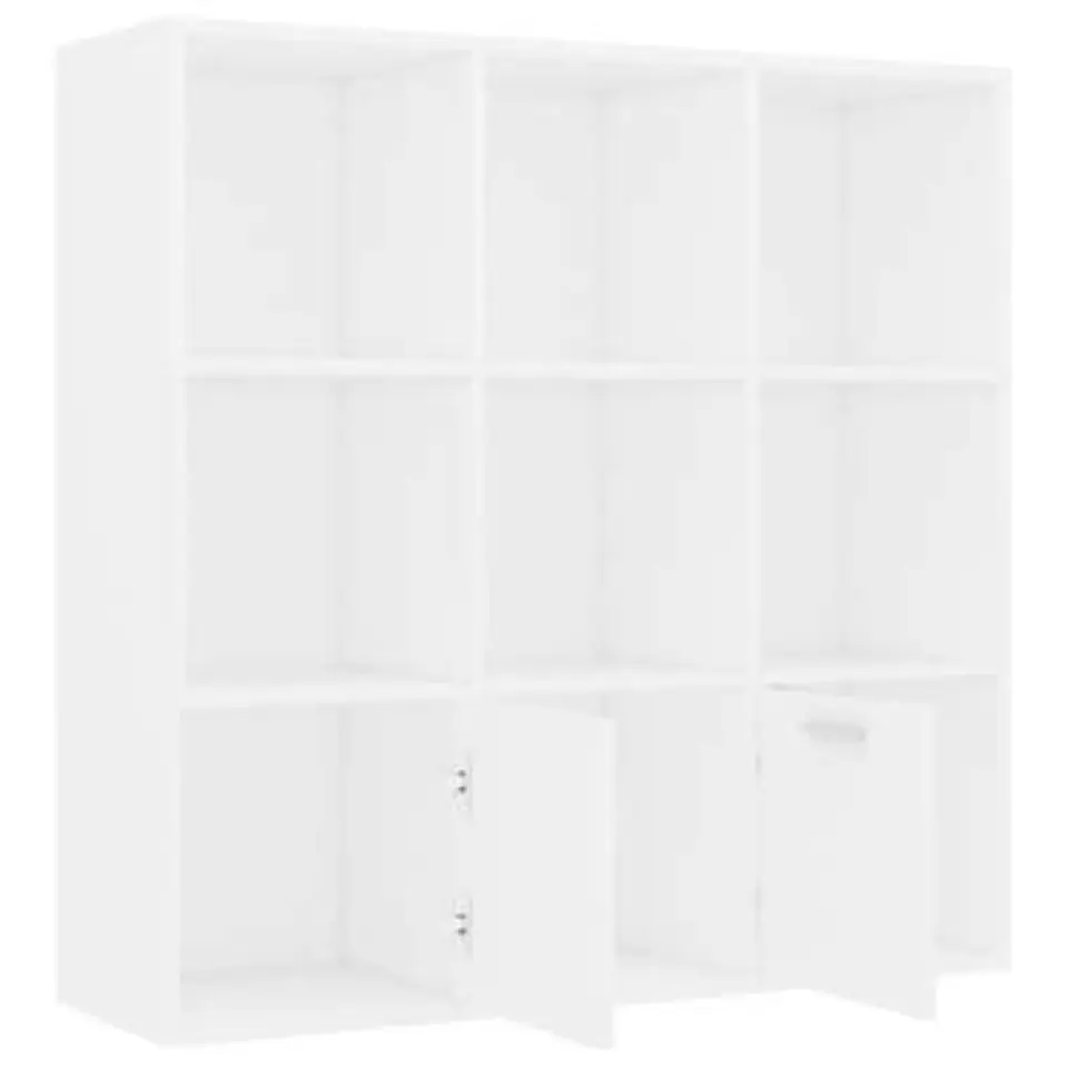 vidaXL - Boekenkast - Wit - Bewerkt hout