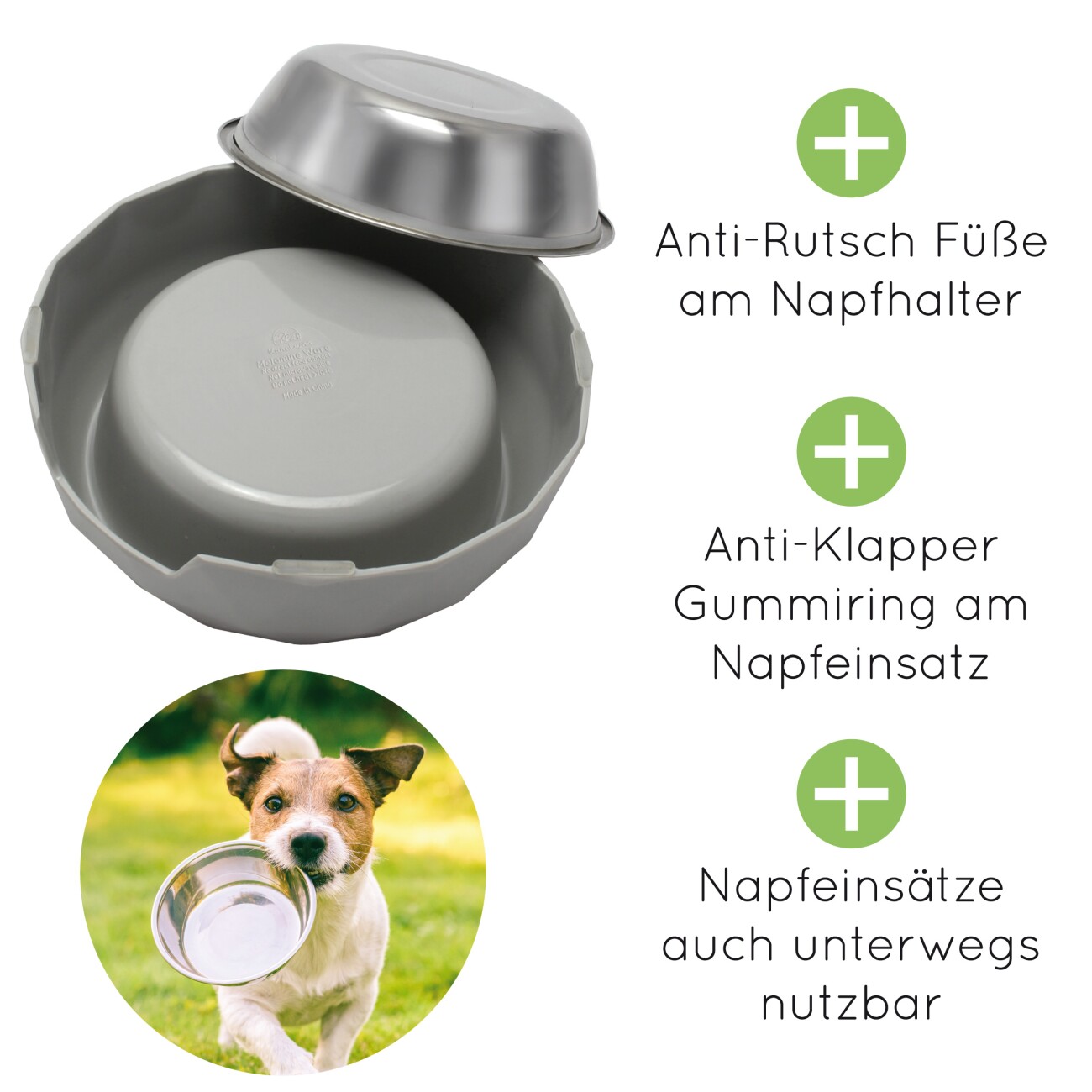 KaraLuna Napfset mit 4 Napf Einsätzen 0,7 cm³