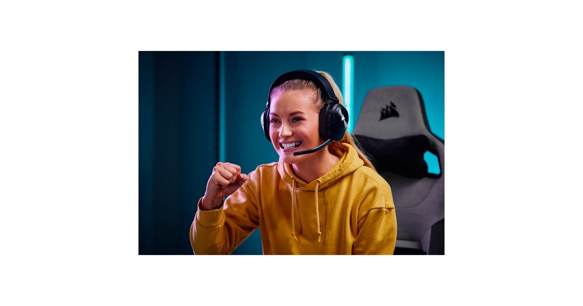 CorsairHS55 Wireless over-ear gaming headset  (Carbon, Bluetooth, pc)