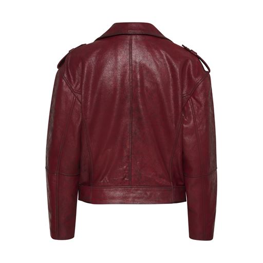 My Essential Wardrobe MWGilo Casual Læderjakke, Amarone Retro Wash, 40