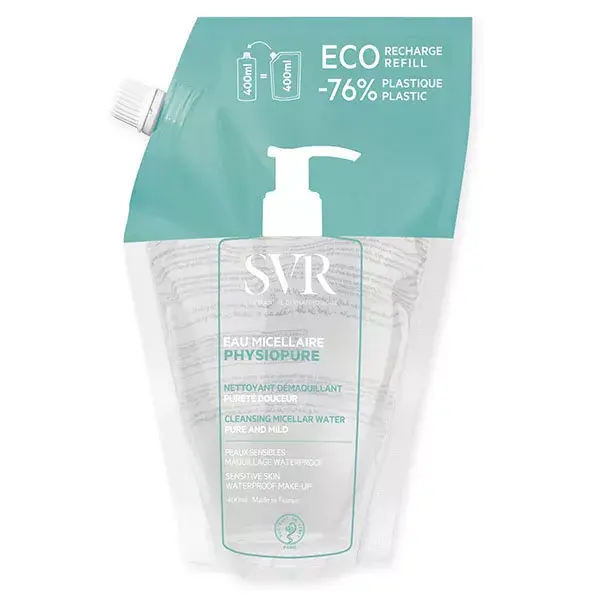SVR PHYSIOPURE RECHARGE EAU MICELLAIRE Nettoyante et Démaquillante 400ML