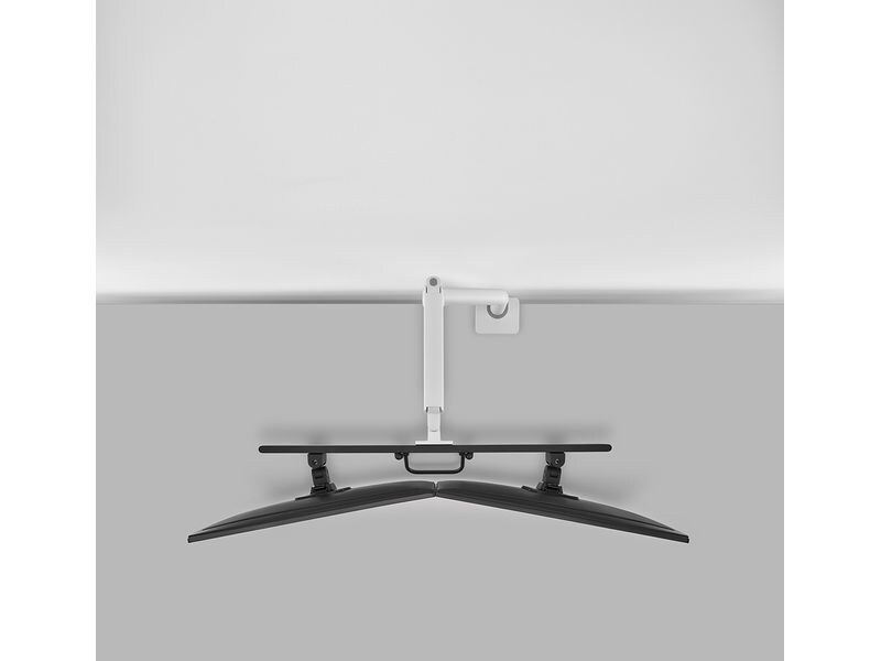 NEOMOUNTS Tischständer DS75S-950 WH2 bis 16 kg – Weiss Voll bewegliche Tischhalterung für 17-27