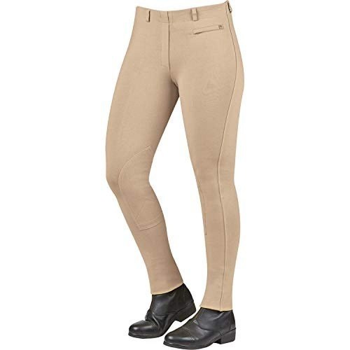 Calças de montaria femininas Supa-fit na cor bege