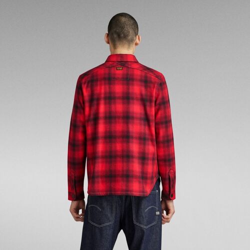 G-Star Raw - D23662-C904 OVERSHIRT-G090 DK FLAME Rojo