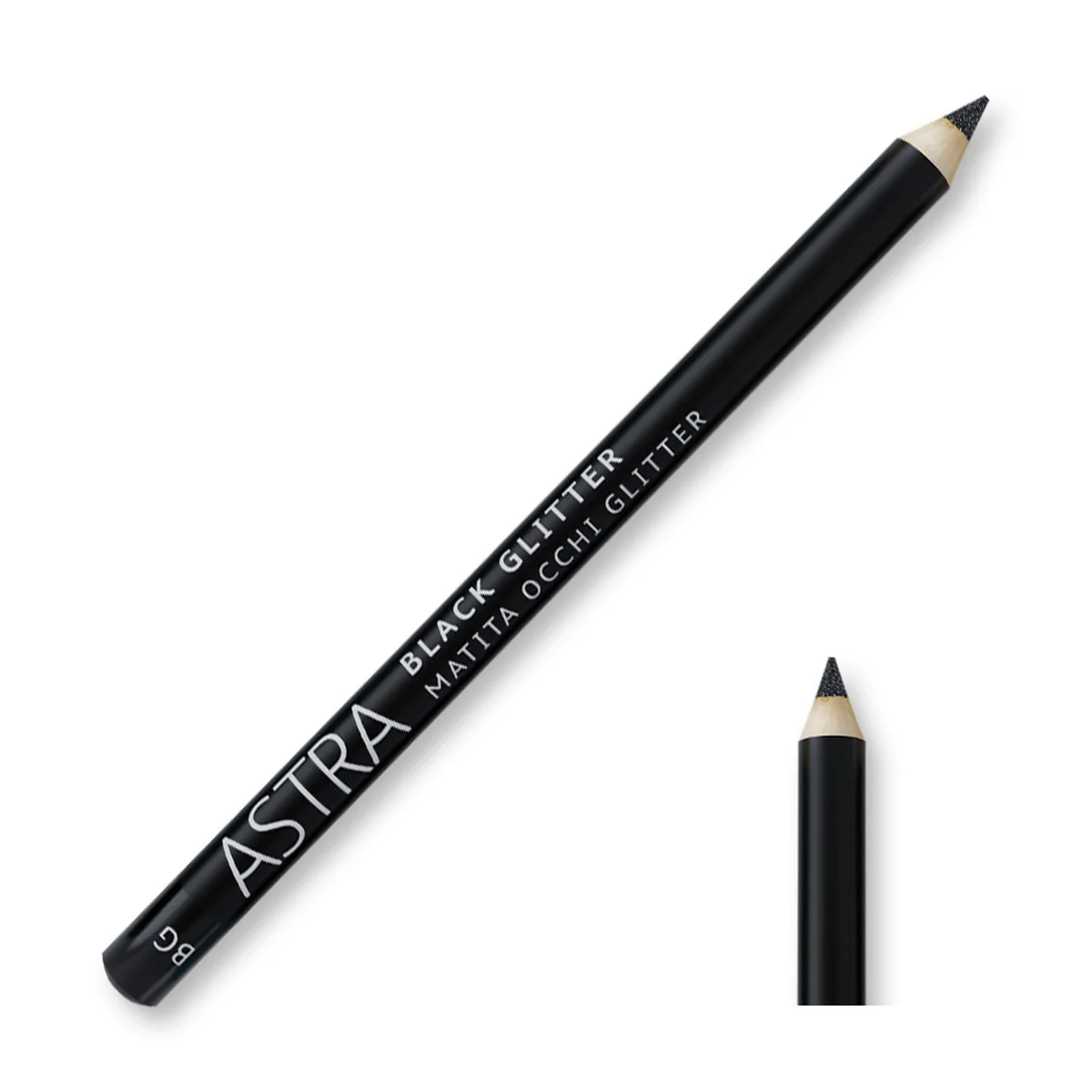 Crayon yeux Black Glitter 1ml