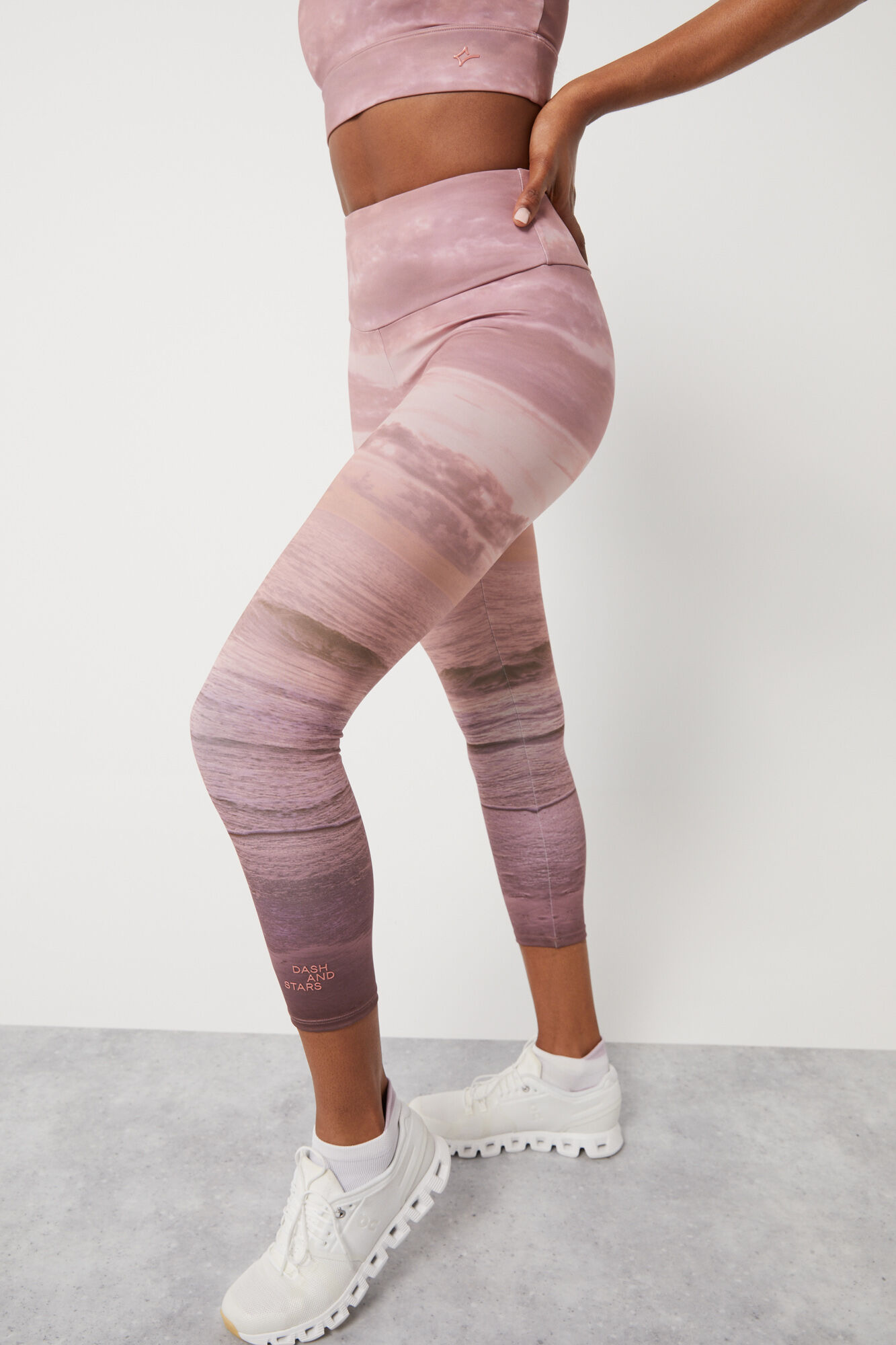 Calça legging cropped Sunset 4D Stretch