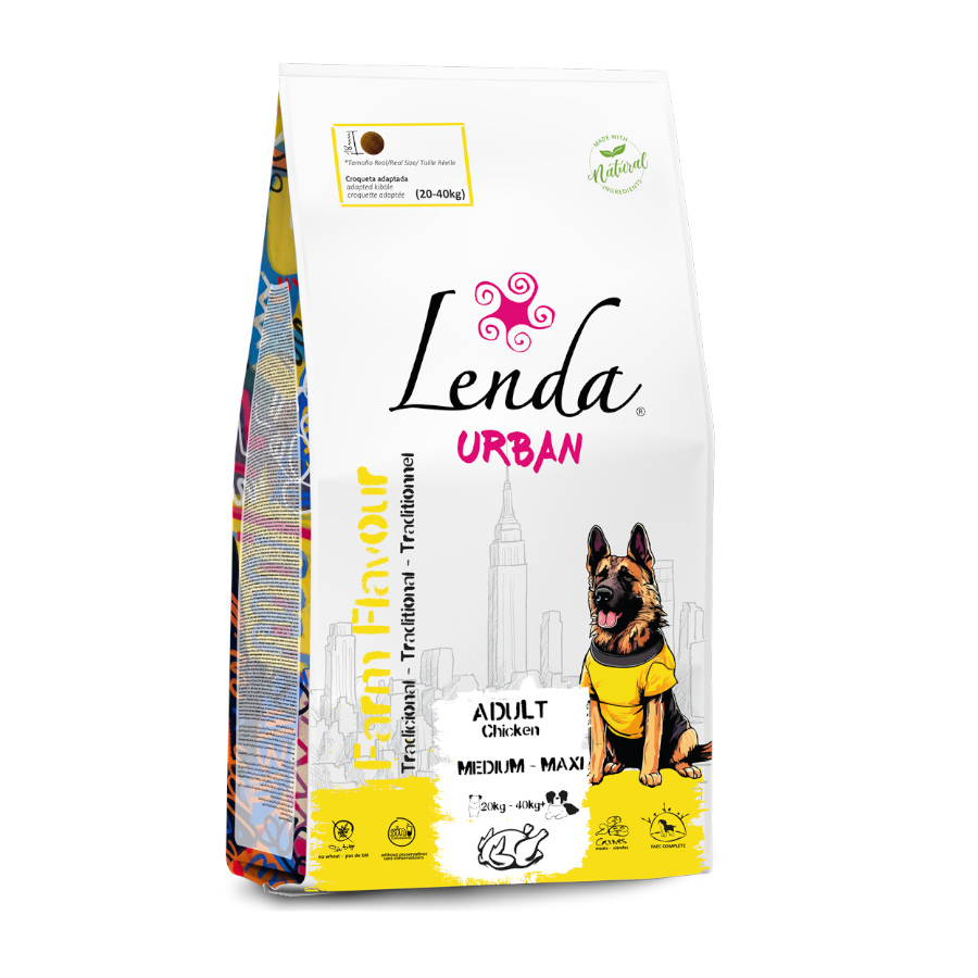 Ração Lenda Urban Farm Sabor Frango para Cães Adultos de Porte Médio-Grande