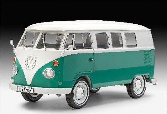 Revell - Vw T1 Samba Bus Bil Byggesæt - 1:24 - Level 5 - 07675