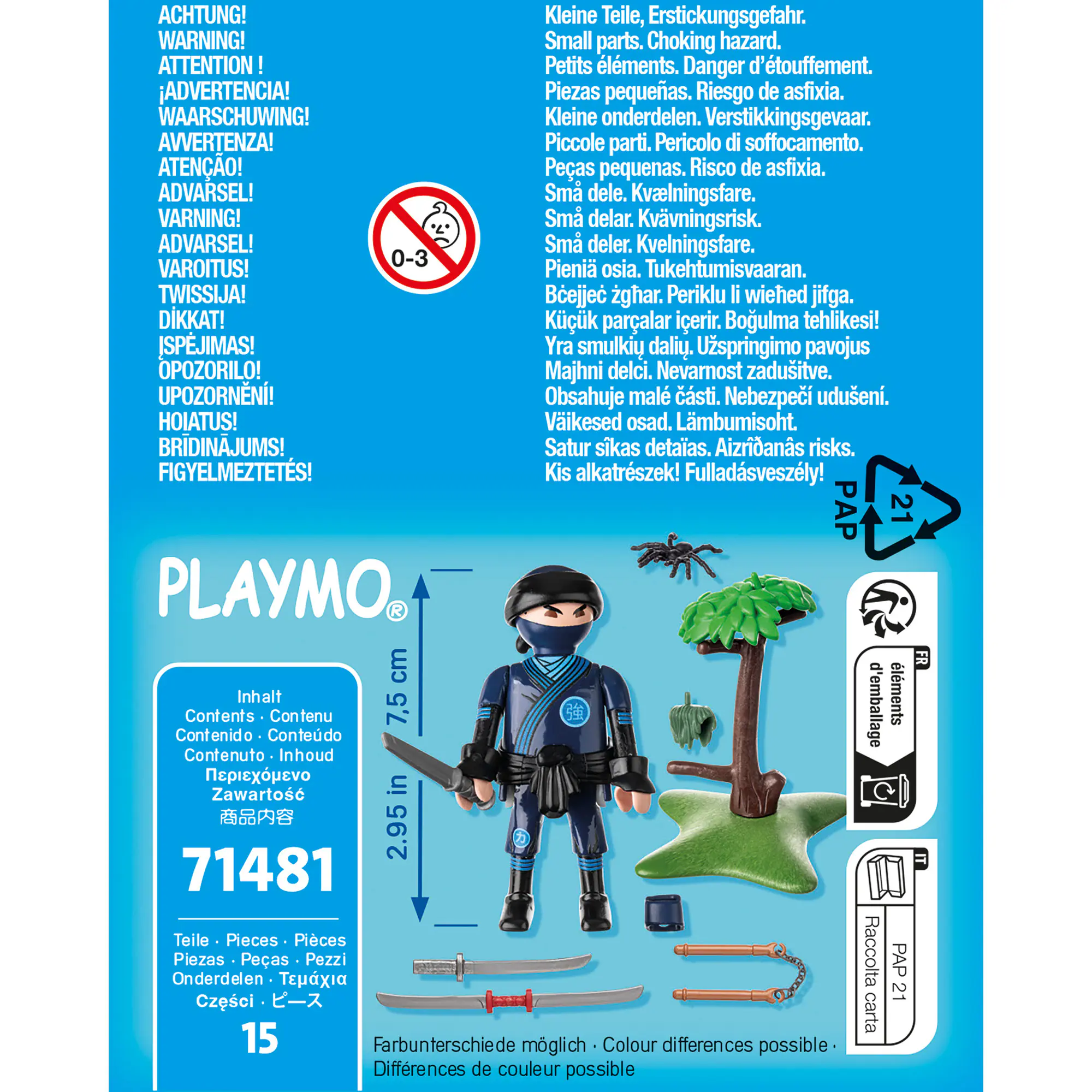 PLAYMOBIL Konstruktionsspielzeug specialPLUS Ninja mit Ausrüstung