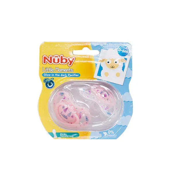 Nuby Sucettes Phosphorescentes Little Moments Dream Big 0-6m Lot de 2