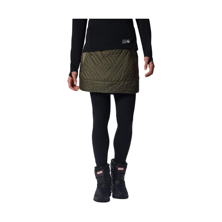 Mountain Hardwear Trekkin Insulated Mini Skirt Women Stone Green