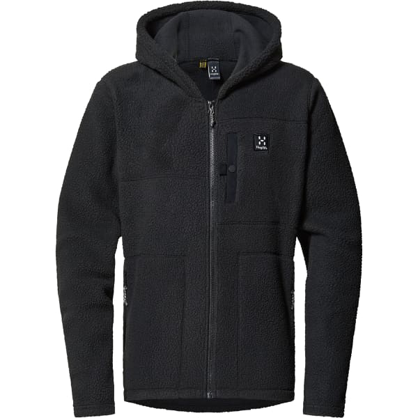 Veste polaire HAGLÖFS MALUNG PILE HOOD MEN TRUE BLACK