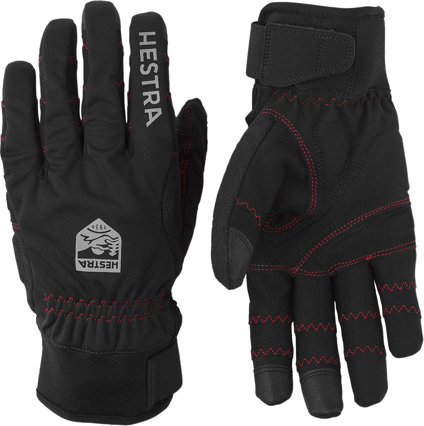 Ergo Grip Long - 5 finger Black/Black