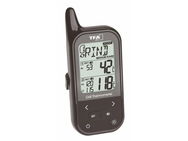 TFA Dostmann Funk-Fleischthermometer Küchen-Chef Twin Funk-Grill-Braten-/Ofenthermometer