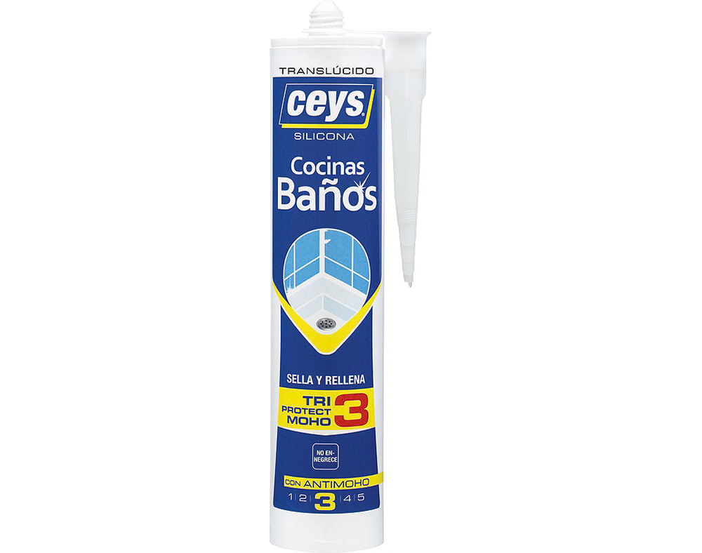 Silicone Cozinhas e Banhos Ceys Triprotect Transparente 280ml