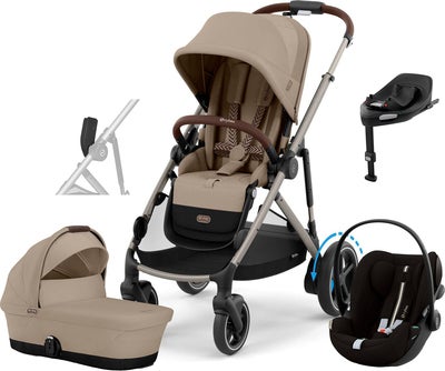 Cybex e-GAZELLE S Duovogn inkl. Cloud G i-Size Plus & Base, Almond Beige