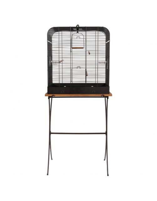 Zolux Retro Standaard Vogelkooi Celestine - Vogelverblijven - 490x320x730 mm Bruin