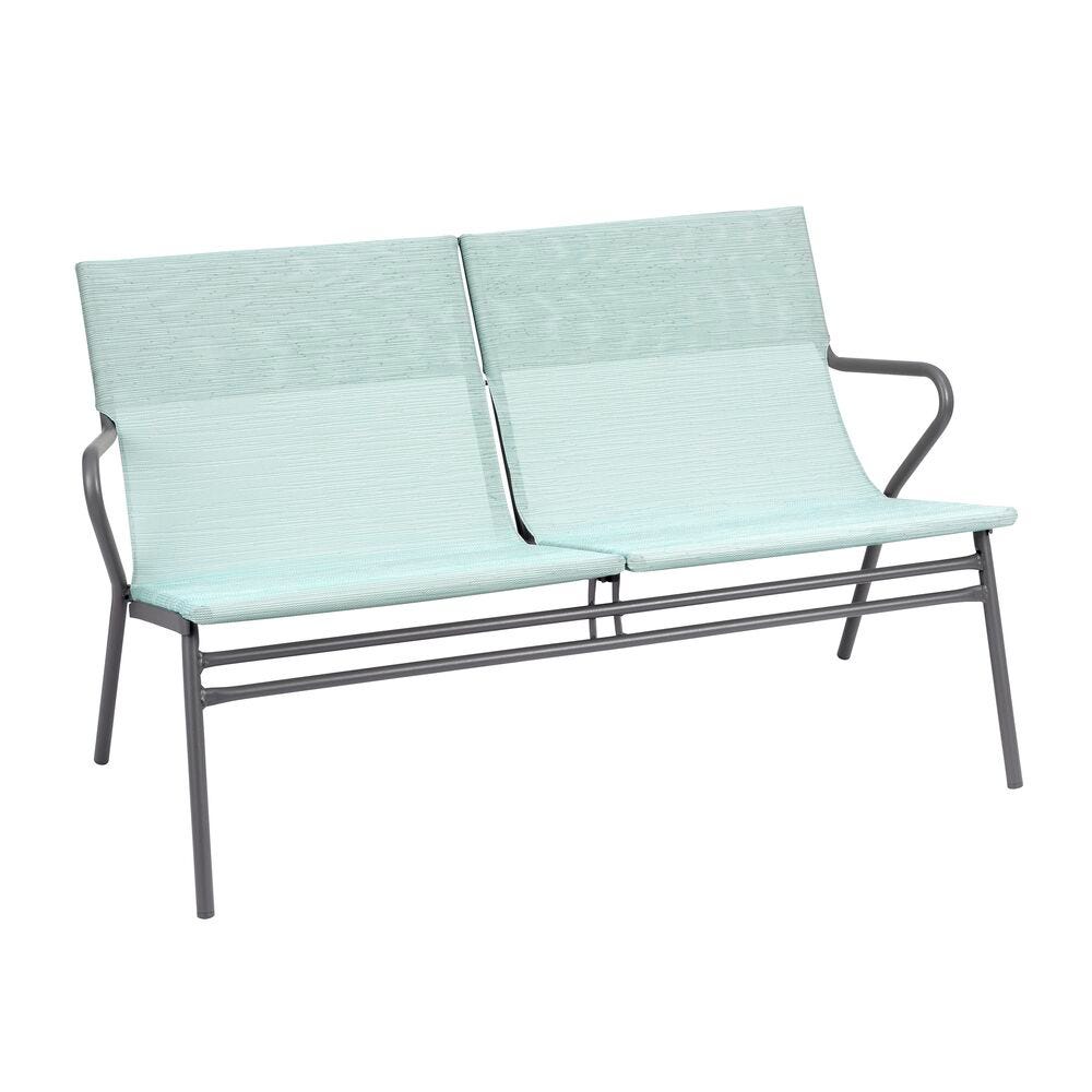 Bank mit niedriger Sitzfläche und hohem Komfort Vence Batyline® Duo Blau Mistral Blue